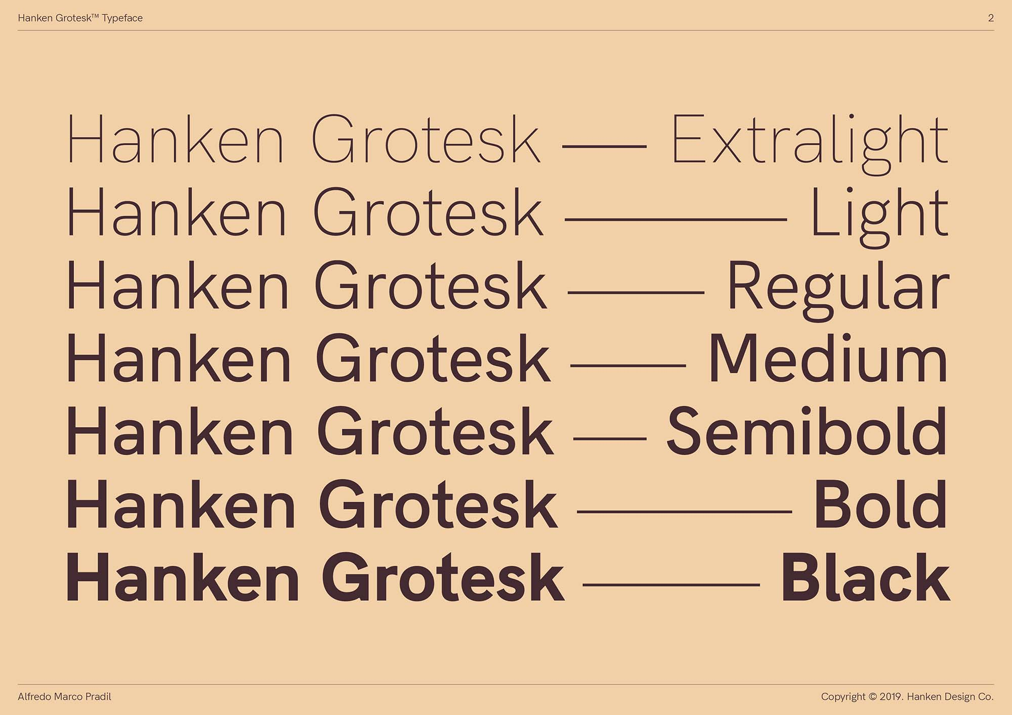 Hanken Grotesk preview