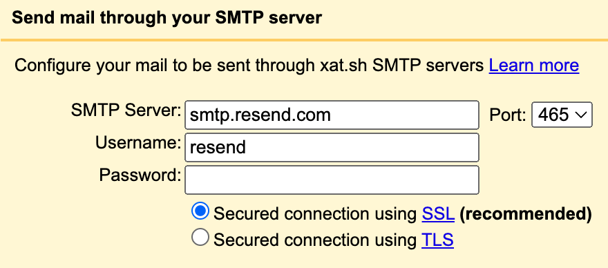 Gmail SMTP